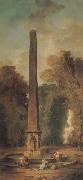 ROBERT, Hubert Landscape with Obelisk oil painting artist